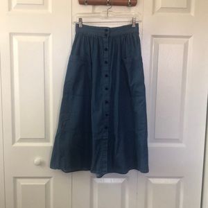 Who What Wear Denim Skirt